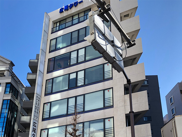 ⑨広尾タワー1階が当店です